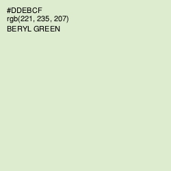 #DDEBCF - Beryl Green Color Image